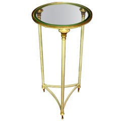 Iron and Glass French Neoclassical Style Stand or Table 11