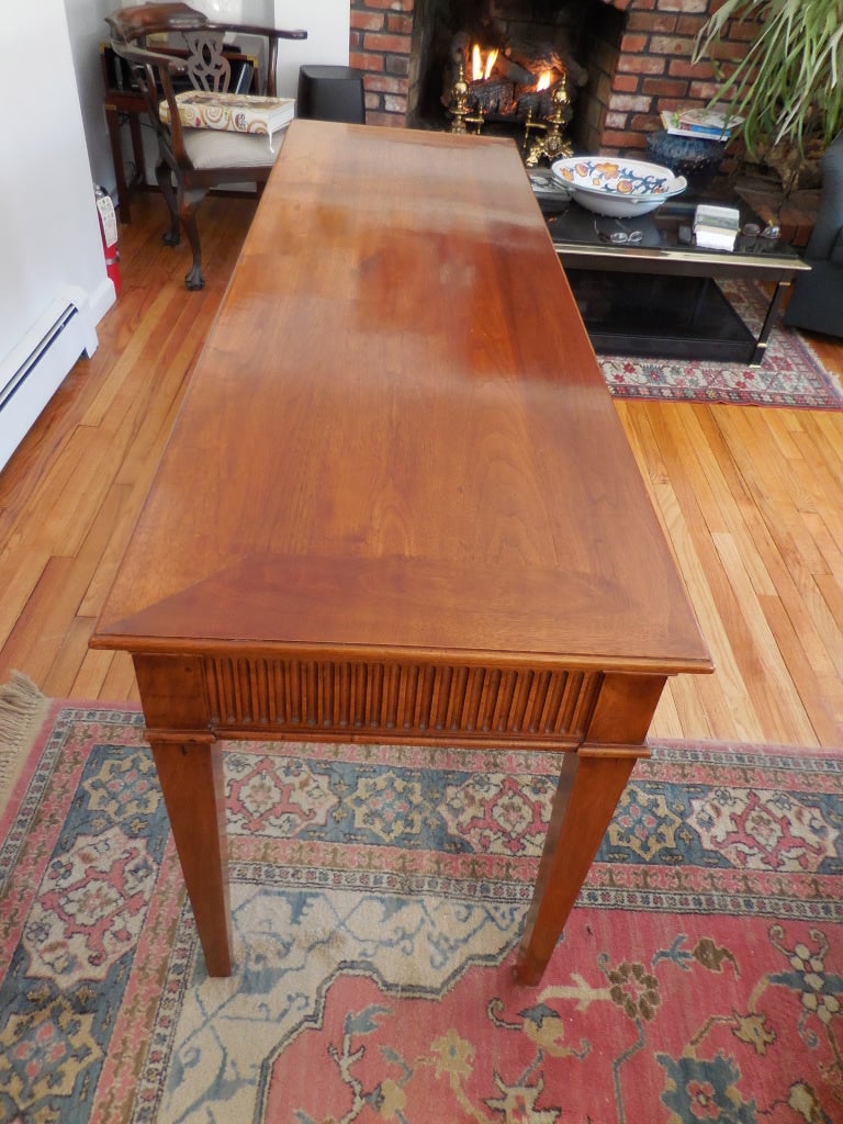 American Custom Crafted Cherrywood Console or Sofa Table