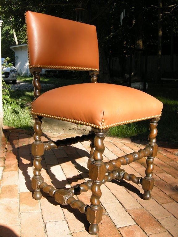 Pair, Late 19th Century Jacobean Style Chairs