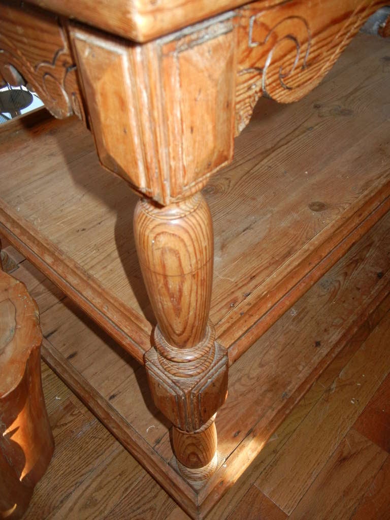 An Antique American Marble Top Center Table/Etagere