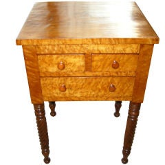American Antique Cherry/Maple Wood Night Stand