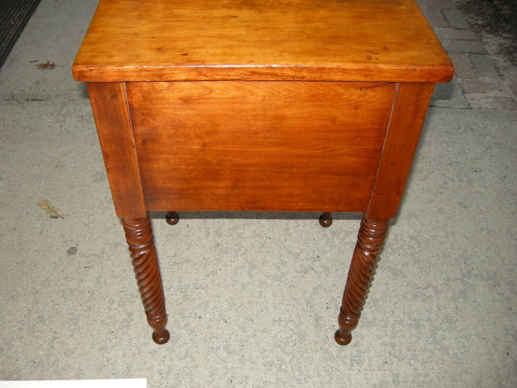 American Antique Cherry/Maple Wood Night Stand 1