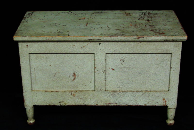 Americana , Antique Painted Blanket Chest
