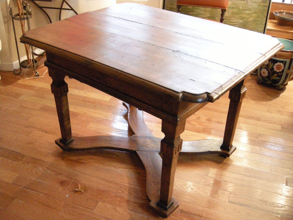 20th Century French Provincial Walnut/Cherry Wood Tavern Table