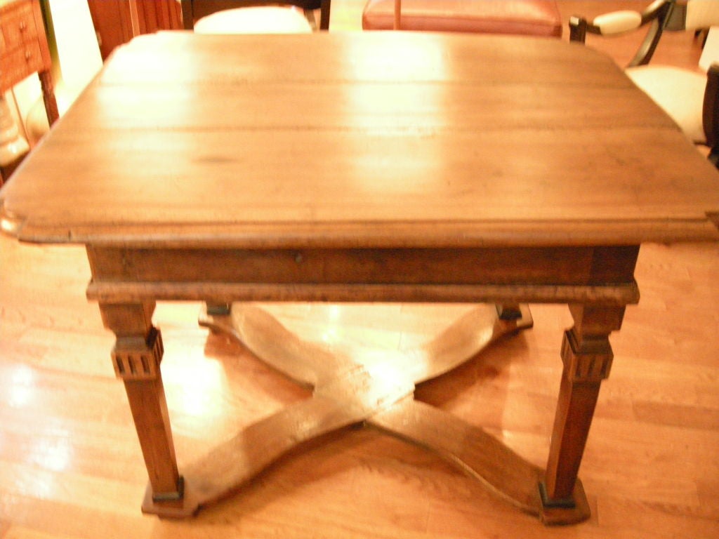French Provincial Walnut/Cherry Wood Tavern Table 4