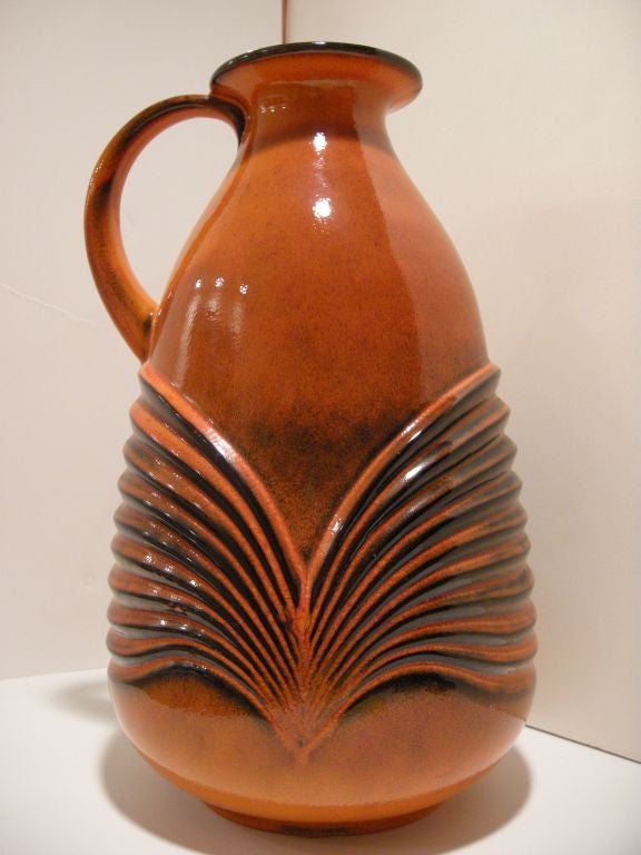 German Magnificent Midcentury Studio Pottery Vase