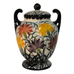 A Rare Eva Zeisel Schramberg Ceramic Urn 1930.