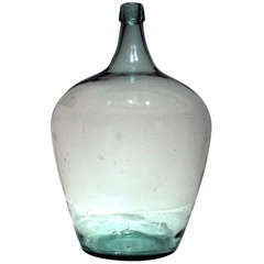 Large Blown Glass Demijohn 19th century