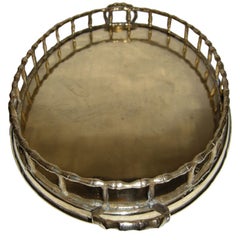 A Handsome Brass Vintage Serving Tray, from England.