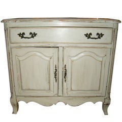 Vintage French Provincial Hand Painted Cabinet