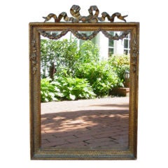 Decorated Late 19th century Gilt Wood Framed Mirror.