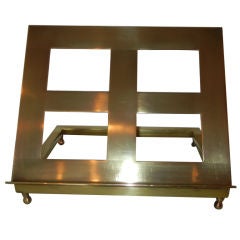 An English Solid Brass Book Stand 1930s