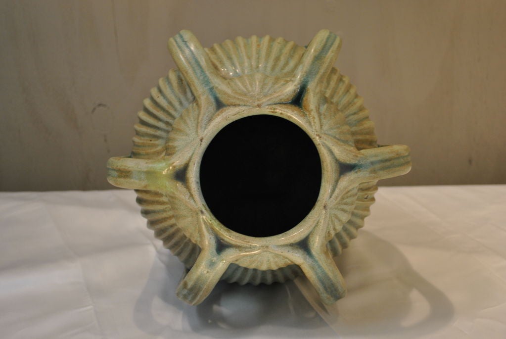 A Wonderful Grueby-esque American Arts & Crafts Pottery Vase 2