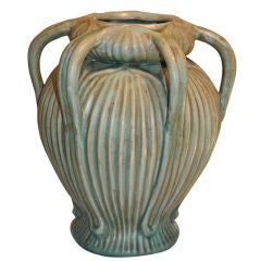 A Wonderful Grueby-esque American Arts & Crafts Pottery Vase