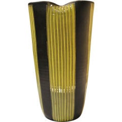 Vintage Large Swiss Modernist Luzern  Art  Pottery Vase.