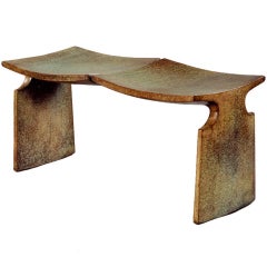 Bronze MFA Bench by American Studio Craft Artist David N. Ebner 10