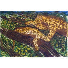 Limited Edition  Artist Proof  (Leopards, 1986   Malcolm Morley)