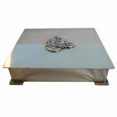 A Elegant Danish Nautical Brass Cigar Box by S. Christian