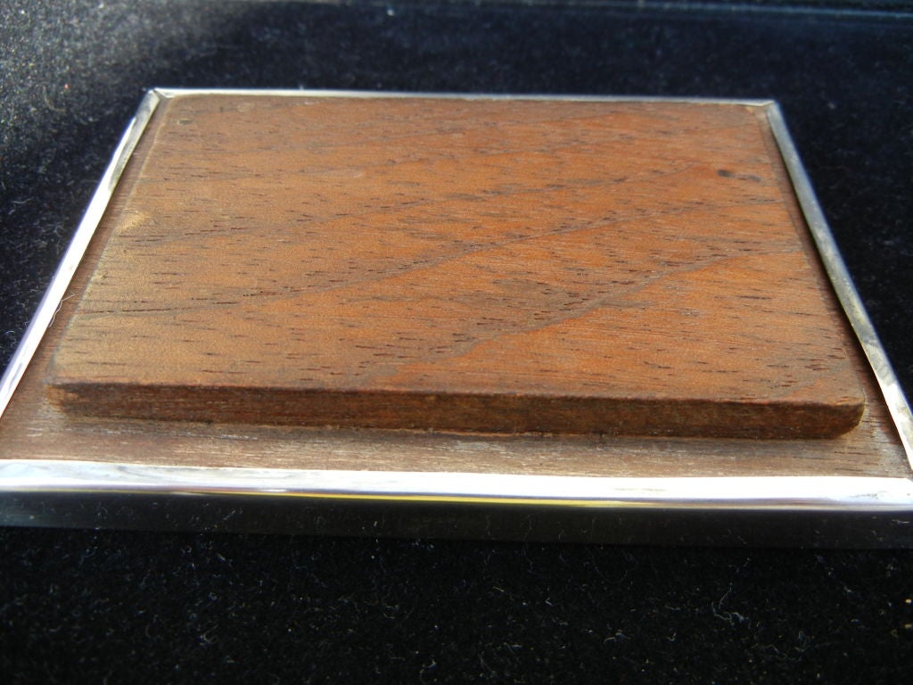 Vintage, Shagreen &  Sterling  Silver  Box. 1