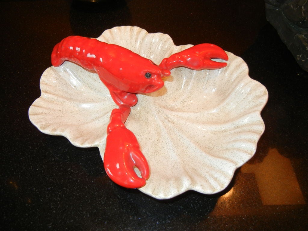 lobster ceramic dish