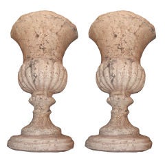 Pair, Wall Mounted French Stone Urns 10