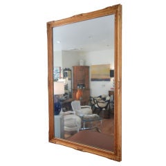 A Lovely French Walnut Antique Mirror