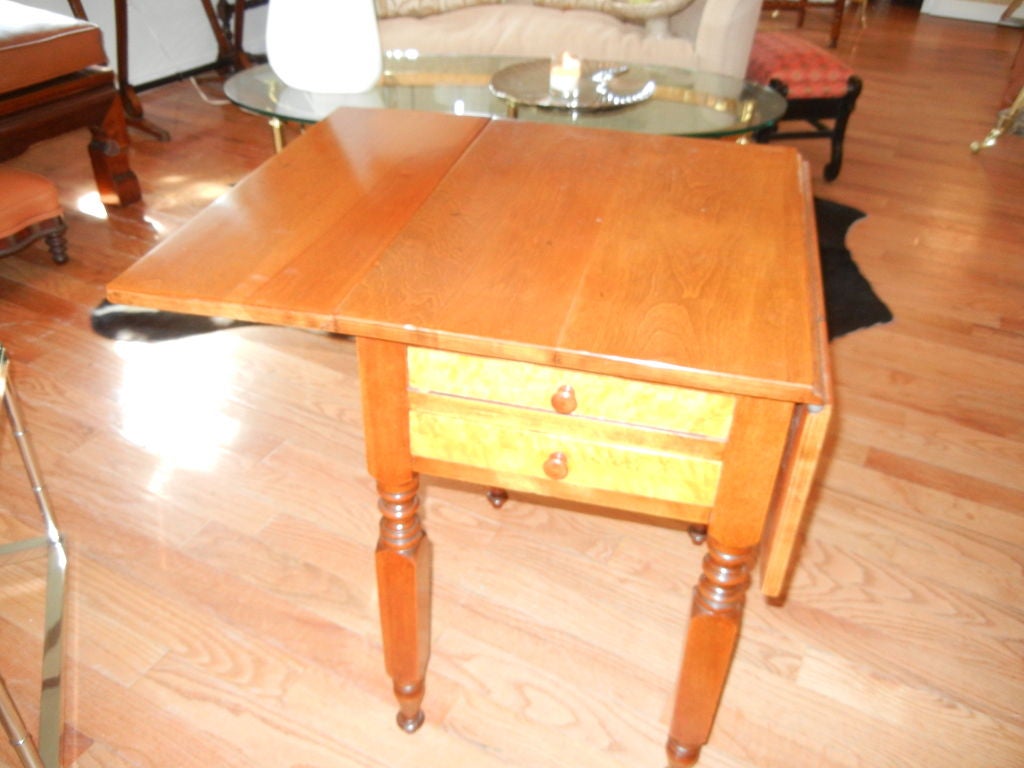 An  Americana  Drop Leaf  End Table/Serving Table 1