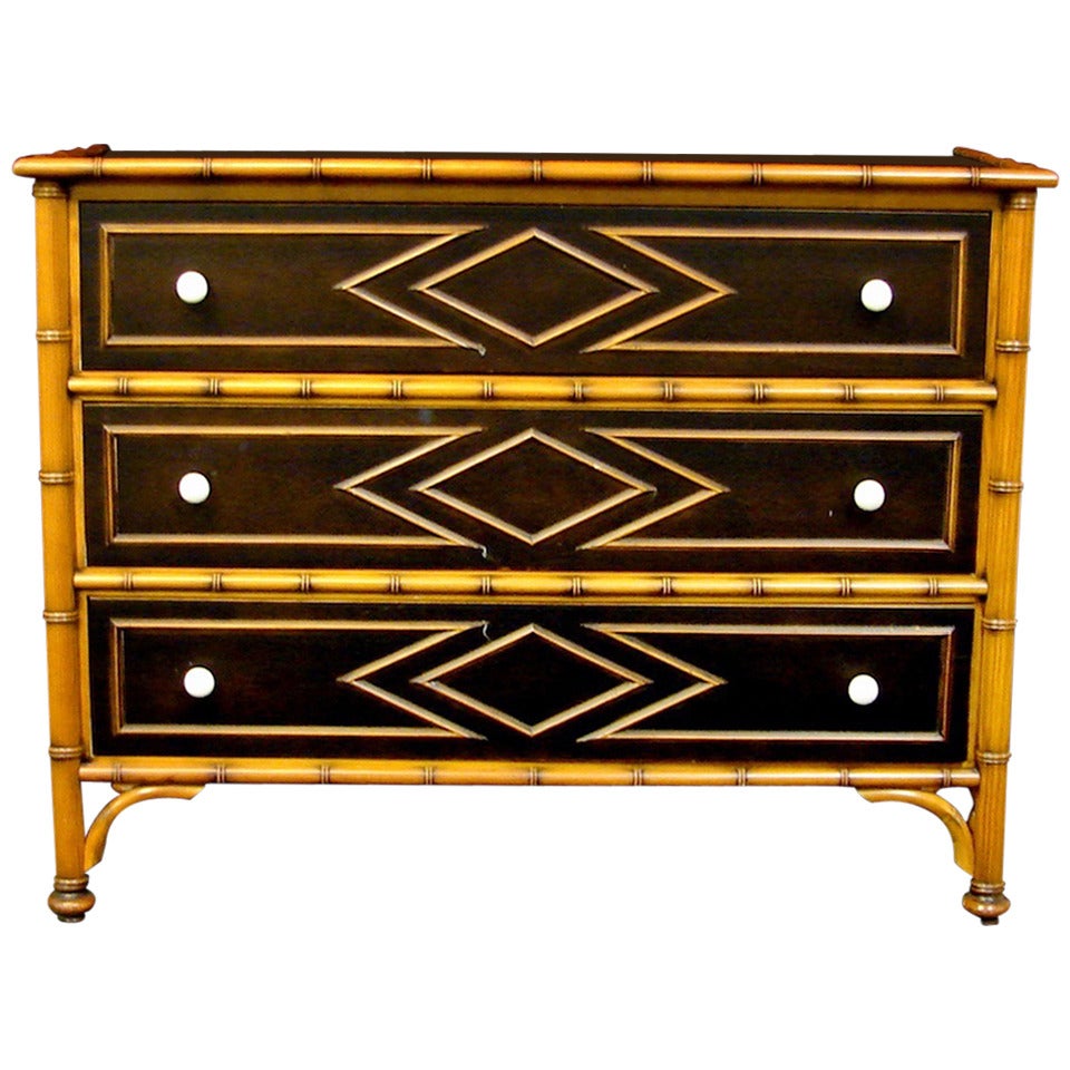 Plantation Style Faux Bamboo Dresser by Grange.