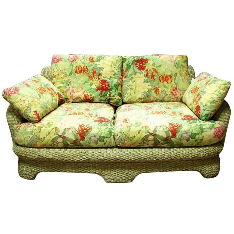 A Wonderful Bahama Wicker Love Seat
