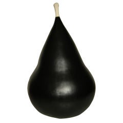 A large Rubenesque Hand Crafted Ceramic Pear