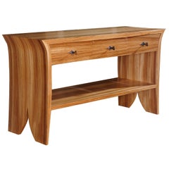 Consola de madera de cebra del artista de Studio Craft David N. Ebner