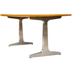 Teak 
Steel Dining Room Table, Studio Craft Artist, David N Ebner