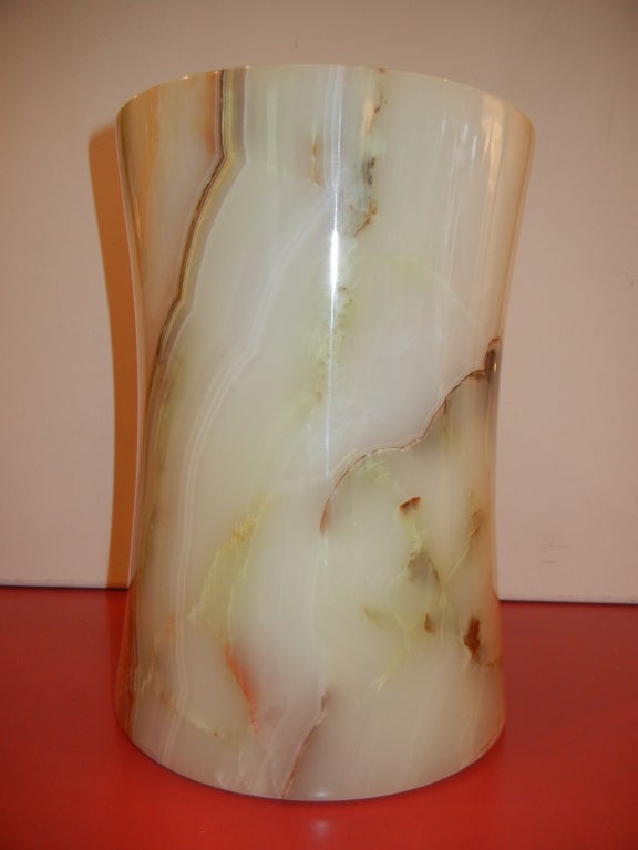 An Elegant Hand Crafted Onyx Umbrella Stand 1