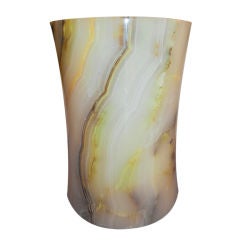 An Elegant Hand Crafted Onyx Umbrella Stand