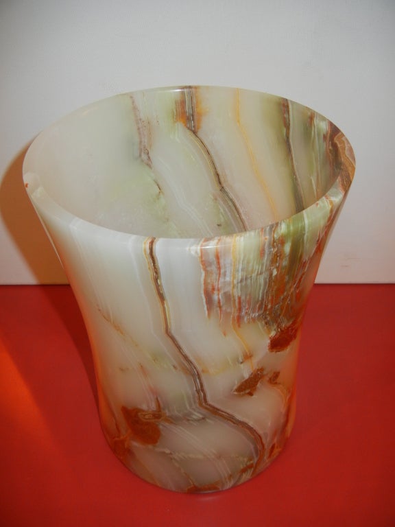 An Elegant Hand Crafted Onyx Umbrella Stand 2