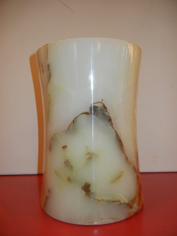 An Elegant Hand Crafted Onyx Umbrella Stand 3