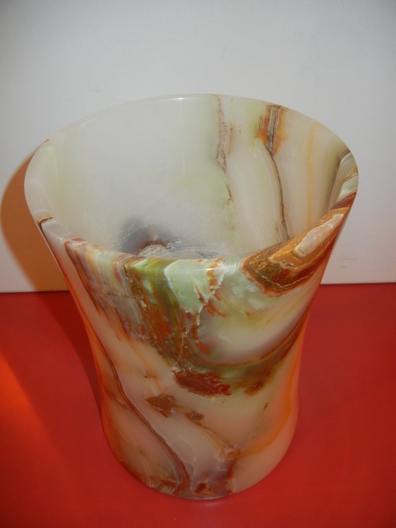 An Elegant Hand Crafted Onyx Umbrella Stand 4