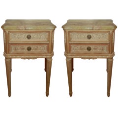 Pair of  Louis XVI Style French Night Stands