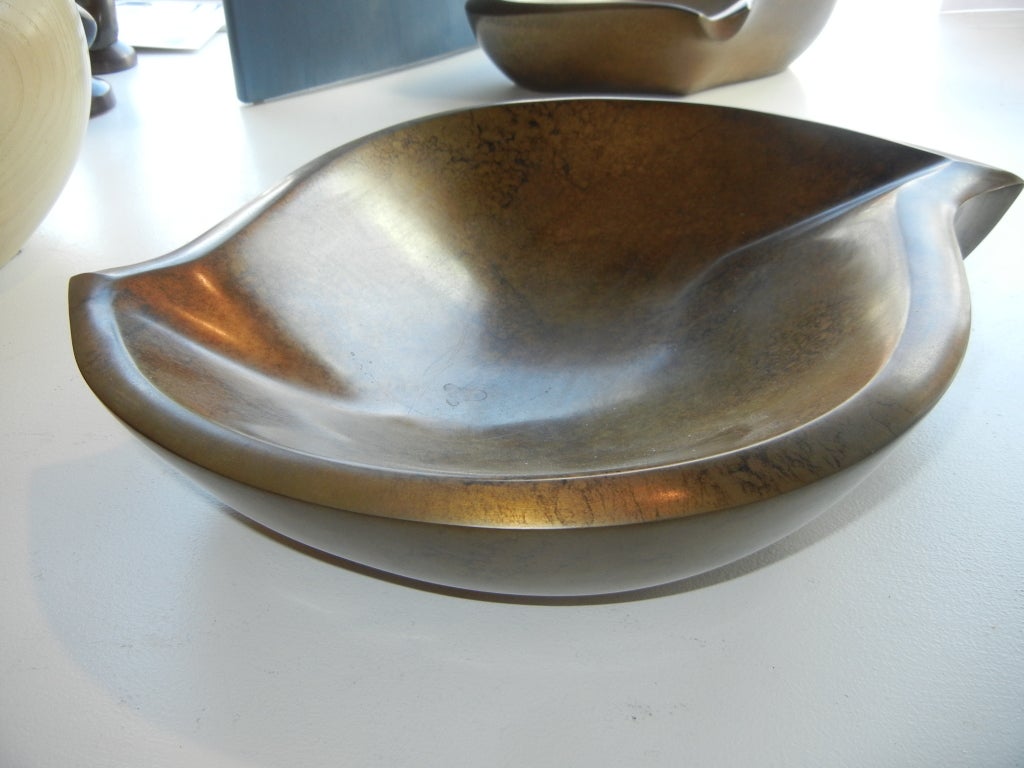 Sculptural Bronze Vessel by Studio Craft Artist David N. Ebner