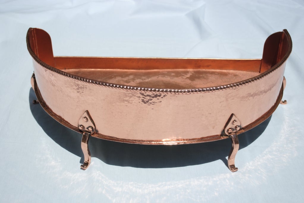 A Rare English Copper Planter/Fireplace Stand