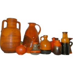 A Group of East & West German Studio Crafted Pottery Vases