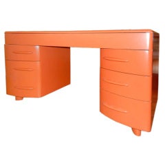 Retro Orange 1950s Desk