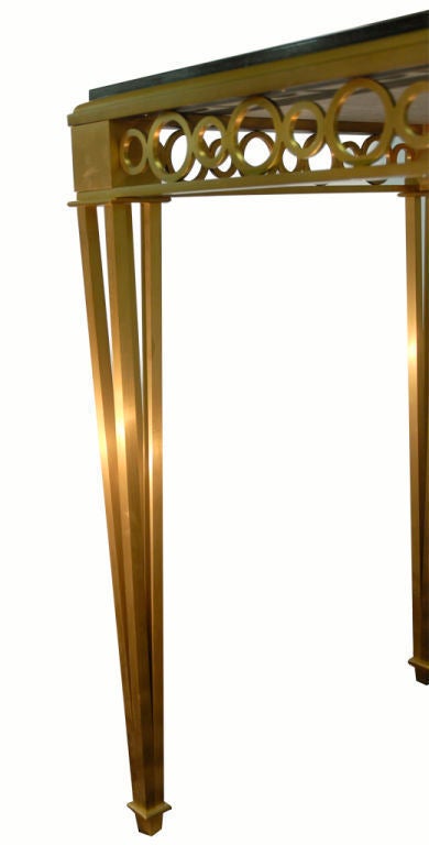 A Paul  M Jones, Vintage  Bronze & Granite Console Table