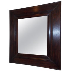 A 19thc  American Mahogany Wood Mirror