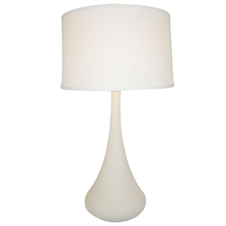 A Tall Swan Neck Danish Studio Crafted Ceramic Lamps at 1stDibs - Swan-Neck Lamps On Scandinavian-Style Console Tables