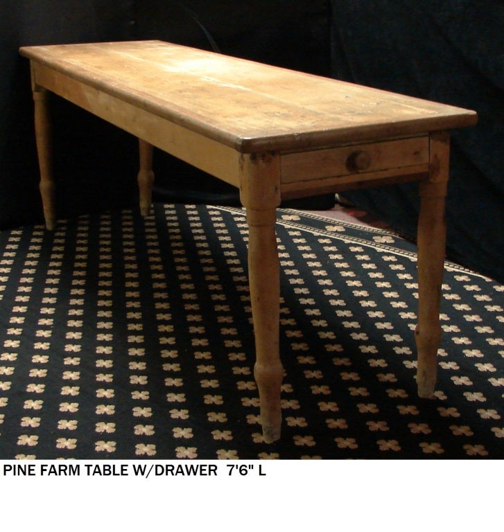An Antique  American Farm / Console Table