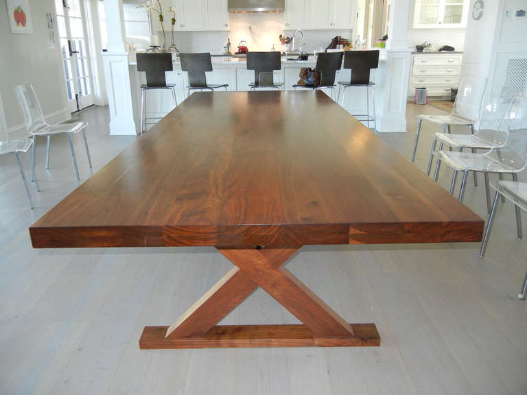 American Studio Crafted Dining Room Table or Desk For Sale