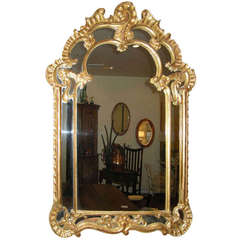 French Gesso Late 19th Century Rococo Wall Mirror 7
