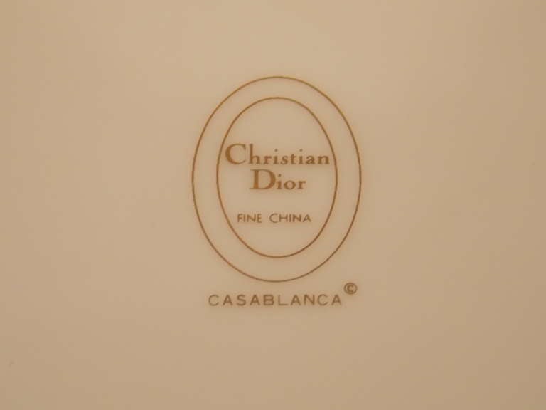 Ceramic Christian Dior Fine China 'Casablanca' Dinnerware