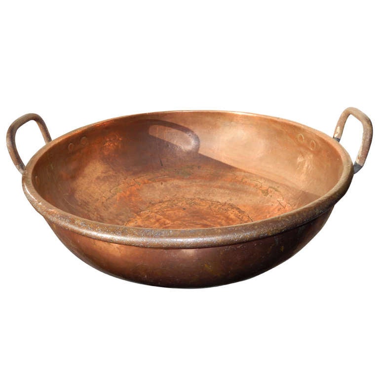 American Antique Large Copper Candy Kettle at 1stdibs